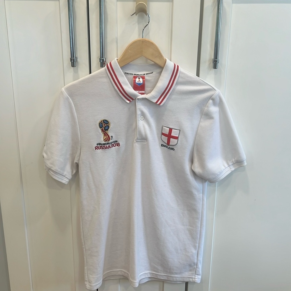 England World Cup Russia 2018 Collard Shirt
